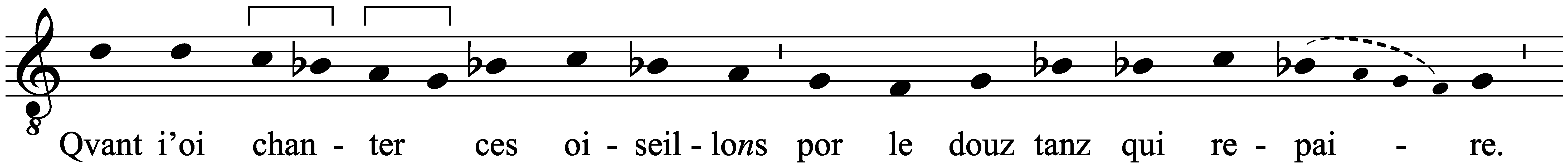 Work musical notation